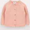 Girls Petal cardigan in organic cotton, Orange - Cardigans - 1 - thumbnail