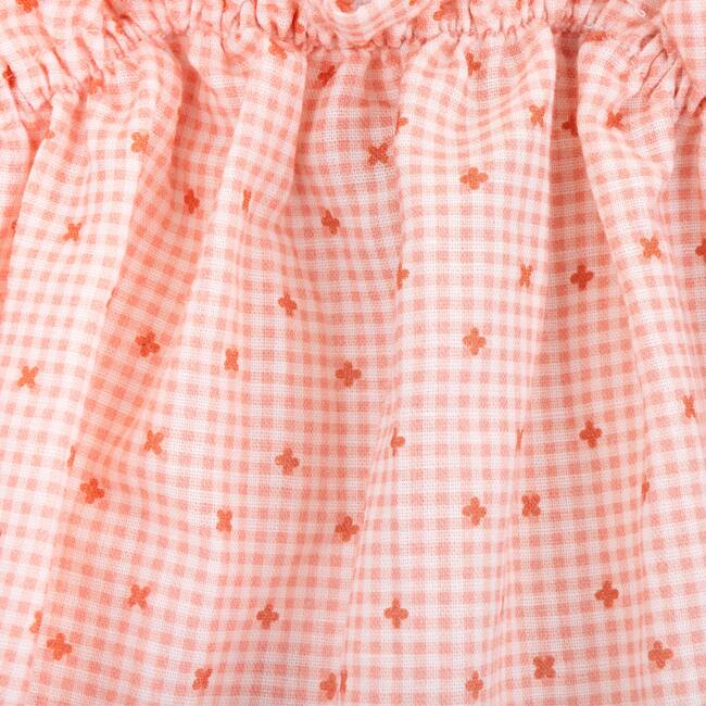 Guio romper girl in linen and cotton