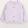 Girls Petal cardigan in organic cotton, Purple - Cardigans - 1 - thumbnail