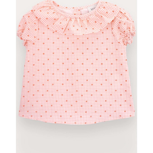 Grace blouse girl in linen and cotton