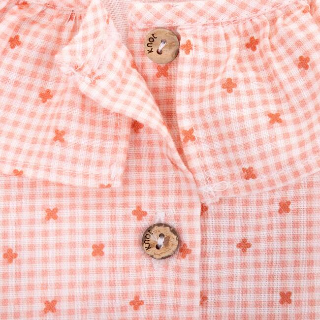 Grace blouse girl in linen and cotton