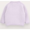Girls Petal cardigan in organic cotton, Purple - Cardigans - 3