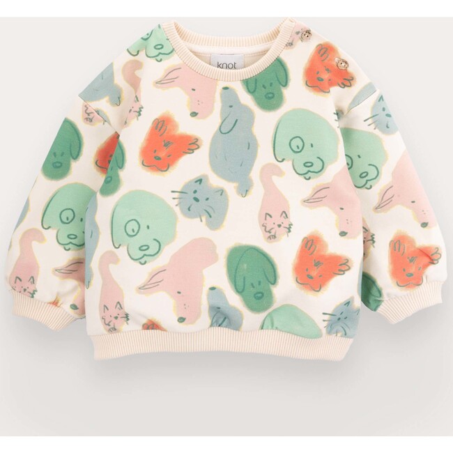 Fur-ever friends romper for kids in cotton