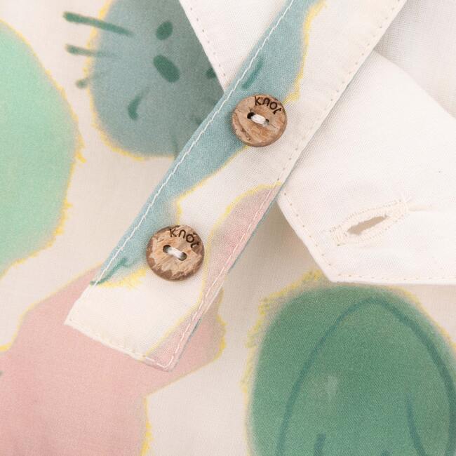 Fur-ever friends romper boy in cotton