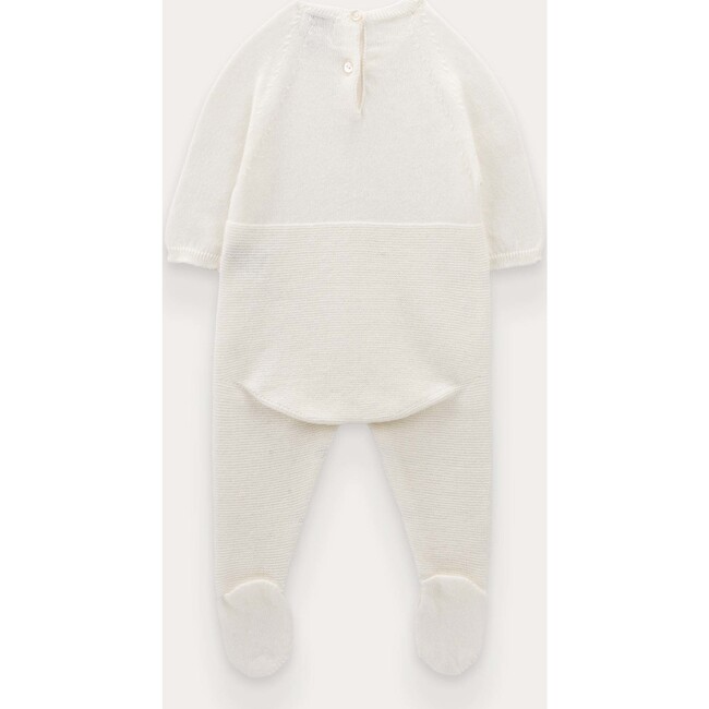 Eli knitted jumpsuit , White - Rompers - 3