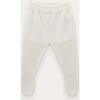 Corin knitted newborn pants, White - Pants - 1 - thumbnail