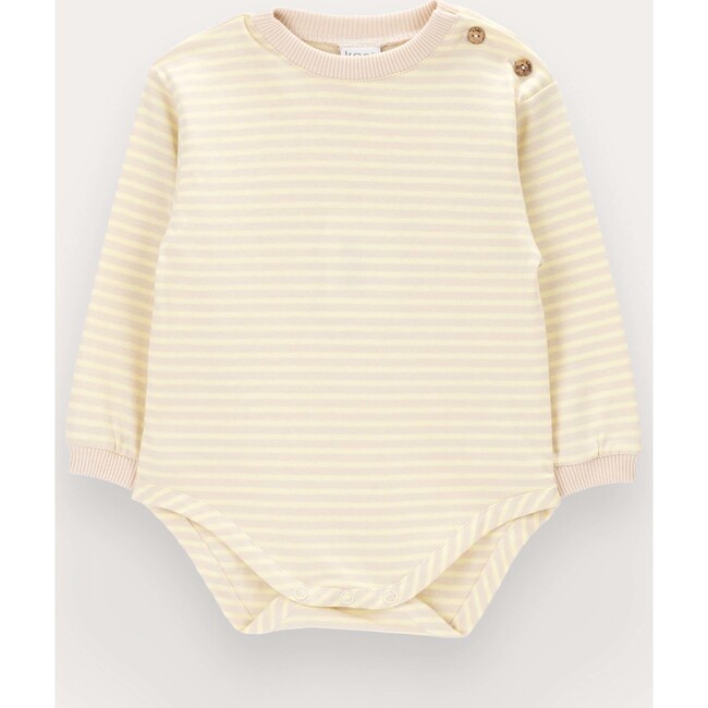 Blurred Stripes bodysuit in cotton