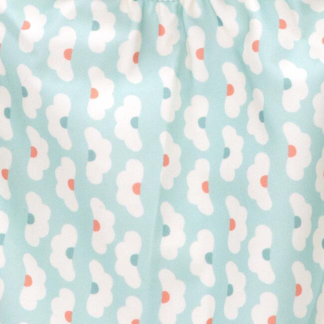 Baby Coralline swimsuit with flowers print