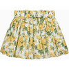 Liberty Print Carline Rose Skirt, Yellow - Skirts - 1 - thumbnail