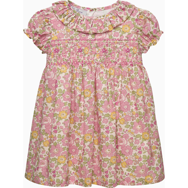 Liberty Print Baby Sparkle Betsy Smocked Dress
