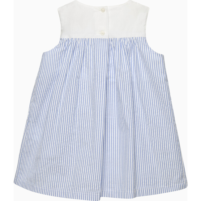 Baby Petal Bib Pinafore Duck Dress,  Blue