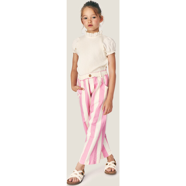 Mipounet SS26 Zoe Flammé, T-shirt (Ecru) - T-Shirts - 4