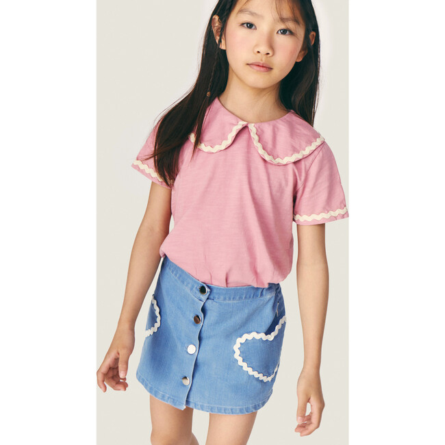 Mipounet SS26 Odetta Flammé, T-shirt (Pink)
