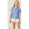 Mipounet SS26 Odetta Flammé, T-shirt (Blue) - T-Shirts - 3