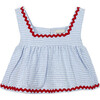 Mipounet SS26 Sylvie, Top (Blue) - Shirts - 1 - thumbnail