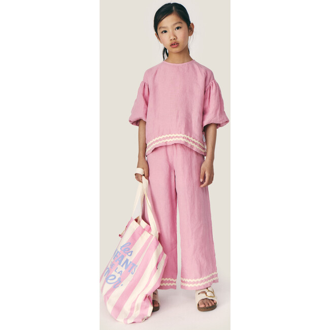 Mipounet SS26 Isaline Linen, Pant (Pink)