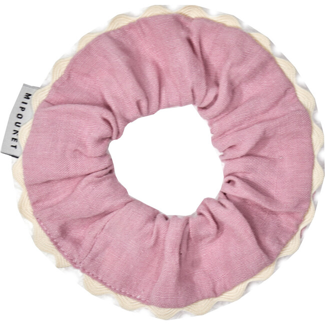 Mipounet SS26 Isaline Linen, Hair Tie (Pink)