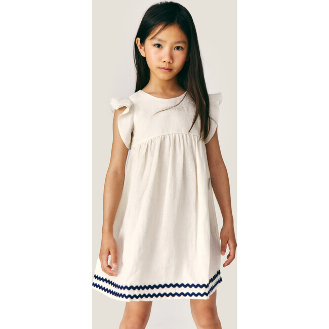 Mipounet SS26 Isaline Linen, Dress (Ecru)