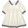 Mipounet SS26 Isaline Linen Collared, Dress (Ecru) - Dresses - 1 - thumbnail