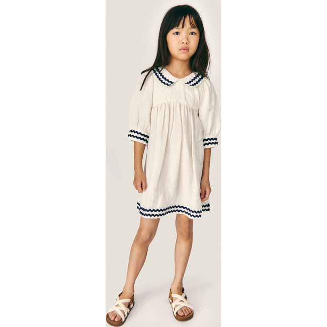 Mipounet SS26 Isaline Linen Collared, Dress (Ecru) - Dresses - 3