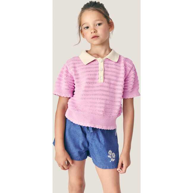 Mipounet SS26 Clémence, Polo (Pink) - Polo Shirts - 4