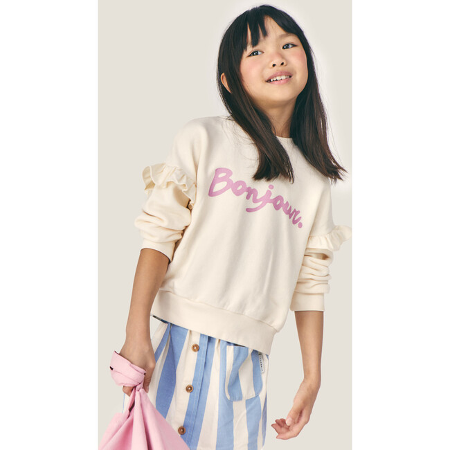 Mipounet SS26 Bonjour, Sweatshirt (Ecru)
