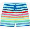 Baby Swim Trunk In Spring Stripe, Mist Spring Stripe - Swim Trunks - 1 - thumbnail