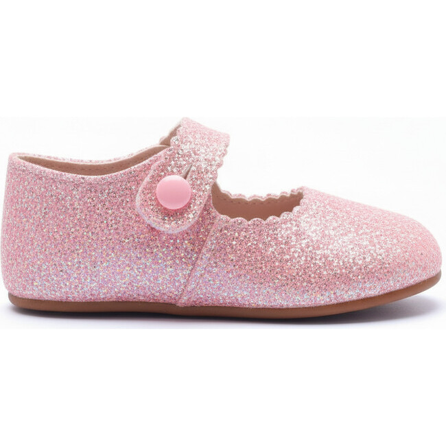 Emma British Pre-Walker Baby Shoe - Pink Glitter