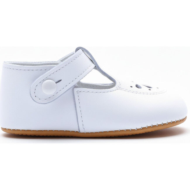 Robin British Pre-Walker Baby Shoe - White