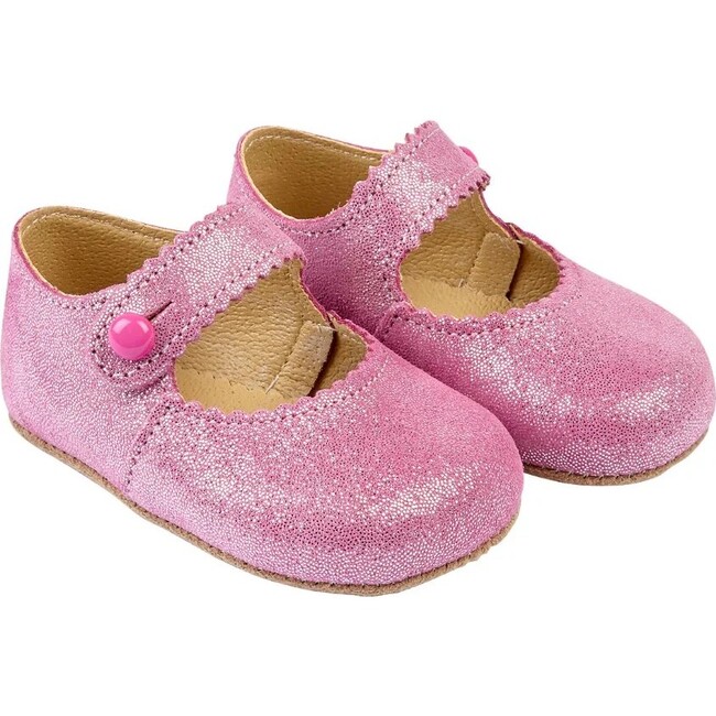 Emma British Pre-Walker Baby Shoe - Cherry Glitter