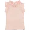 Rebekah Ruffle Tank, Pale Pink - Tank Tops - 1 - thumbnail