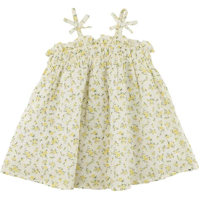 Petite Bouquet Brandie Dress, Lemon