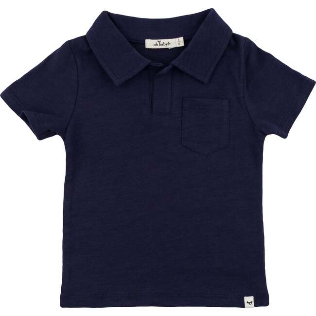Spencer Short Sleeve Polo, Navy