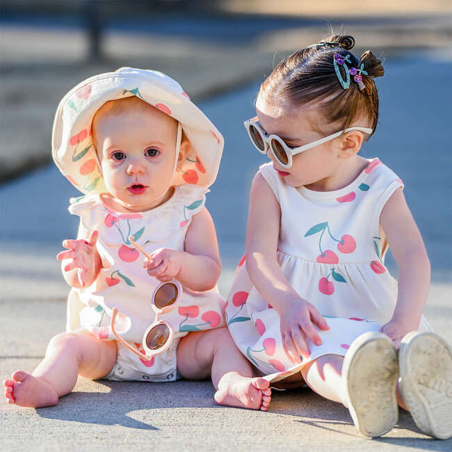 Cherries Print Bella Bubble, Milk - Onesies - 3