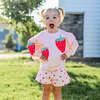 Strawberries Applique Charlie Sweatshirt, Pale Pink - Sweatshirts - 3