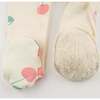 Cherries Print Zipper Front Footie, Milk - Footie Pajamas - 4 - thumbnail