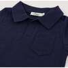 Spencer Short Sleeve Polo, Navy - Polo Shirts - 3