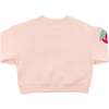 Strawberries Applique Charlie Sweatshirt, Pale Pink - Sweatshirts - 6