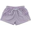 Lottie Sparkle Ruffle Pocket Shorts, Lavender - Shorts - 1 - thumbnail
