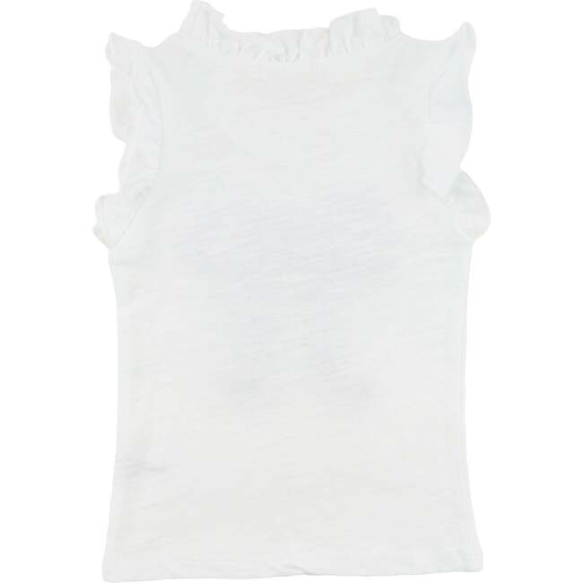 Lavender Ruffle Bow Rebekah Tank, Oyster - Tank Tops - 5