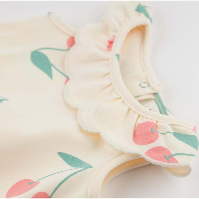 Cherries Print Bella Bubble, Milk - Onesies - 7