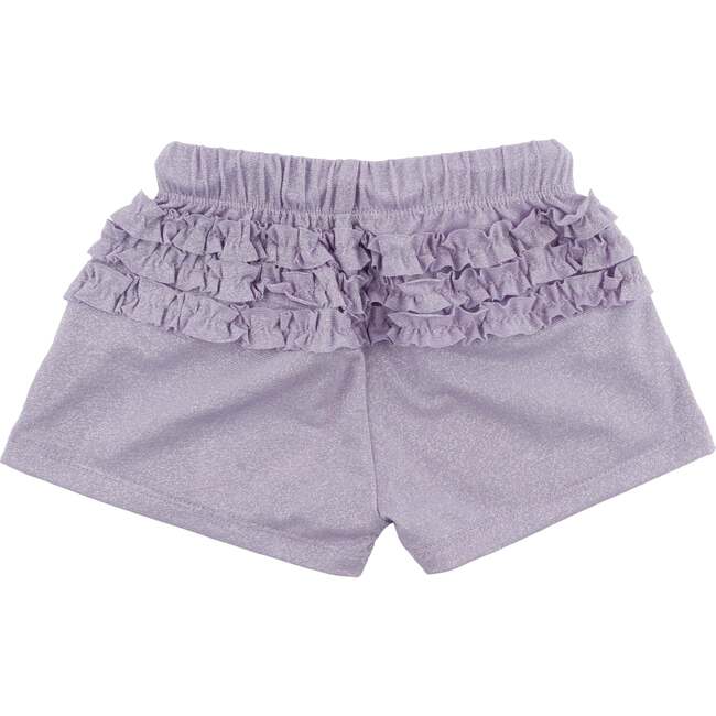 Lottie Sparkle Ruffle Pocket Shorts, Lavender