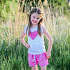 Bright Pink Ruffle Heart Rebekah Tank, Oyster - Tank Tops - 3