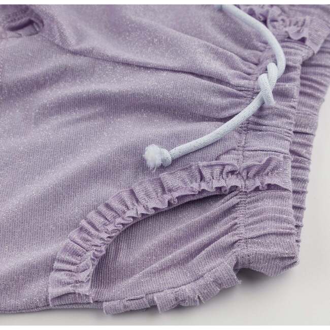 Lottie Sparkle Ruffle Pocket Shorts, Lavender - Shorts - 3