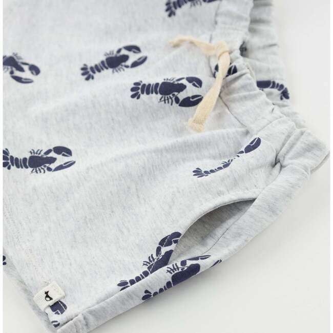 Lobsters Print Jamie Shorts, Heather Gray - Shorts - 3