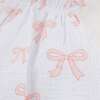 Big Pink Bows Print Brandie Dress, Oyster - Dresses - 4