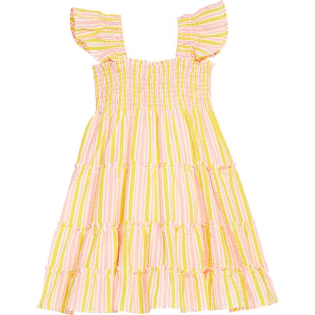 Twirl Dress, Buttercup Seersucker