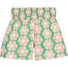Shirred Scallop Shorts, Pimlico Punch - Shorts - 1 - thumbnail