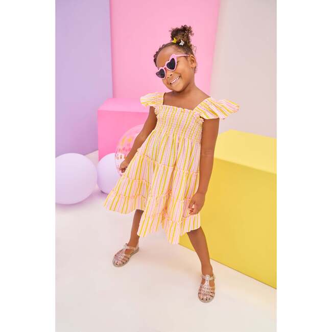 Twirl Dress, Buttercup Seersucker