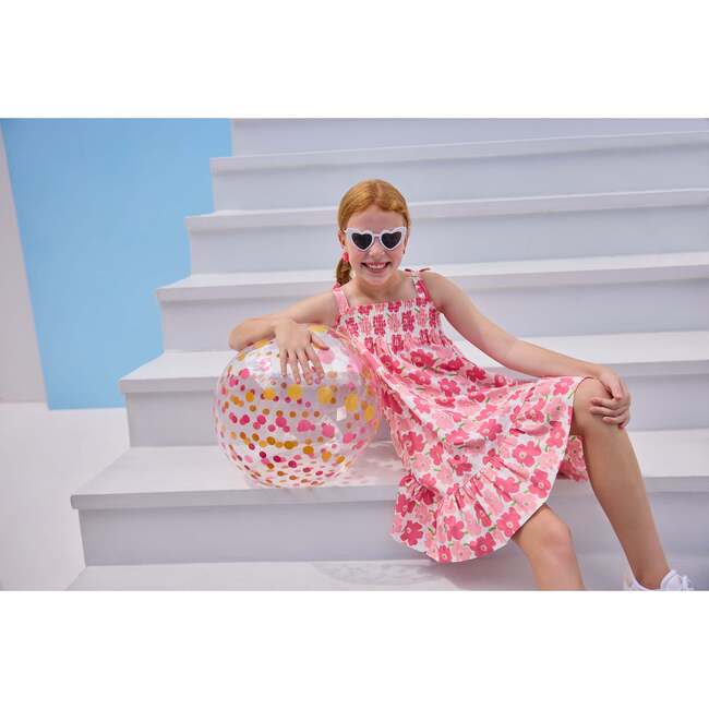 Wide Strap Lucy Dress, Piccadilly Pinks